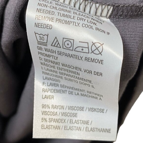 Attitudes by Renee Turtleneck Dress Medium Petite Gray Midi Tshirt Midi NWT - Picture 8 of 10